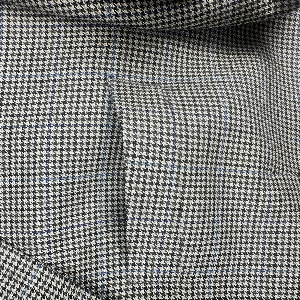 Lauren Ralph Lauren Men 44 L Windowpane Glen Plaid Blazer Jacket Silk Wool Blend